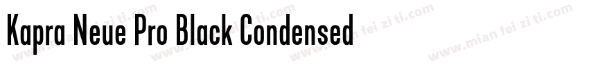 Kapra Neue Pro Black Condensed Roun字体转换